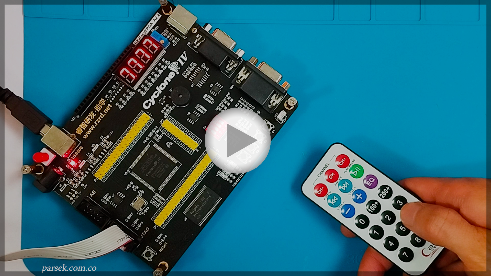 Video FPGA Cyclone IV - Receptor infrarojo