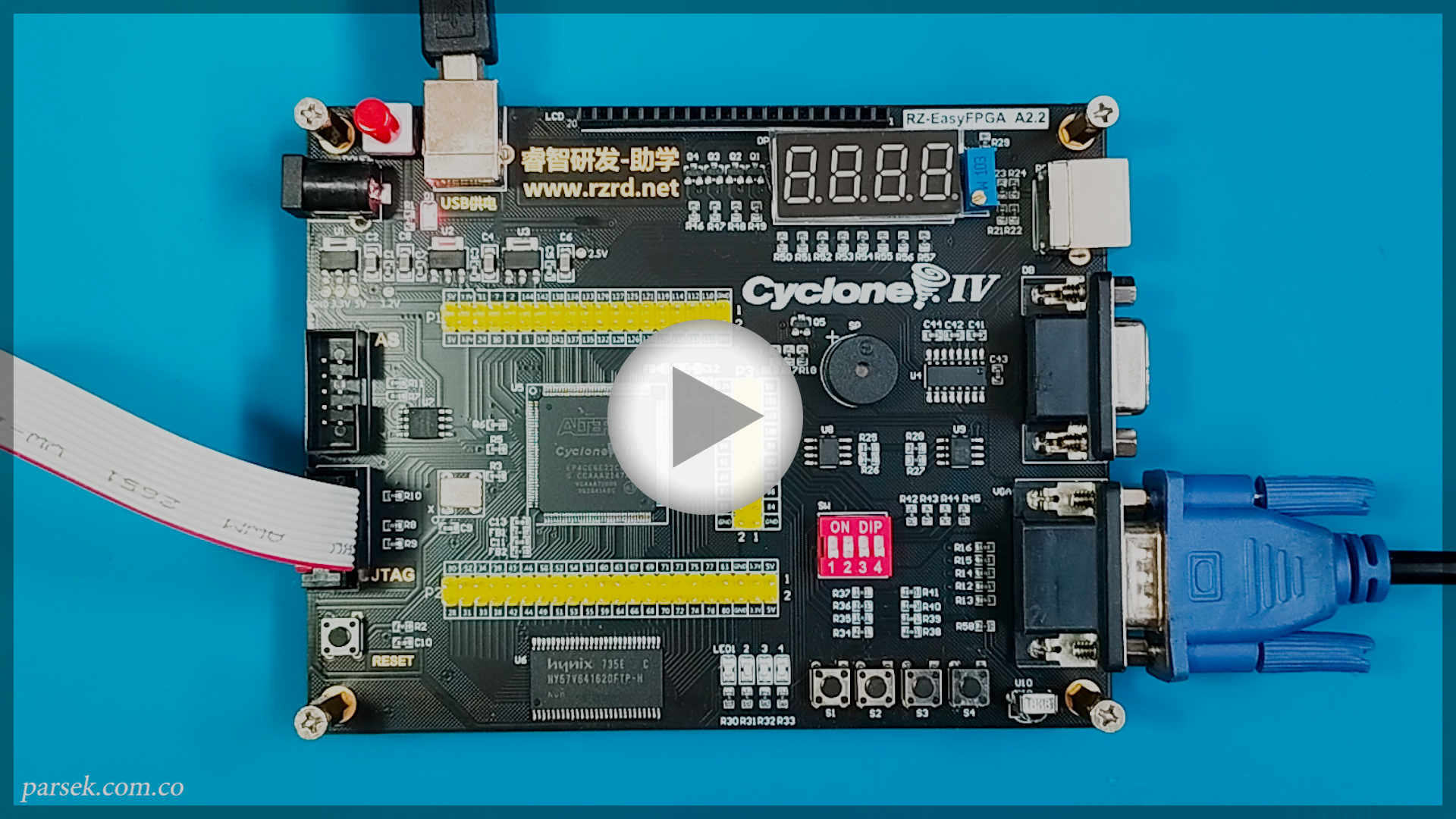 Video FPGA Cyclone IV - Conector VGA