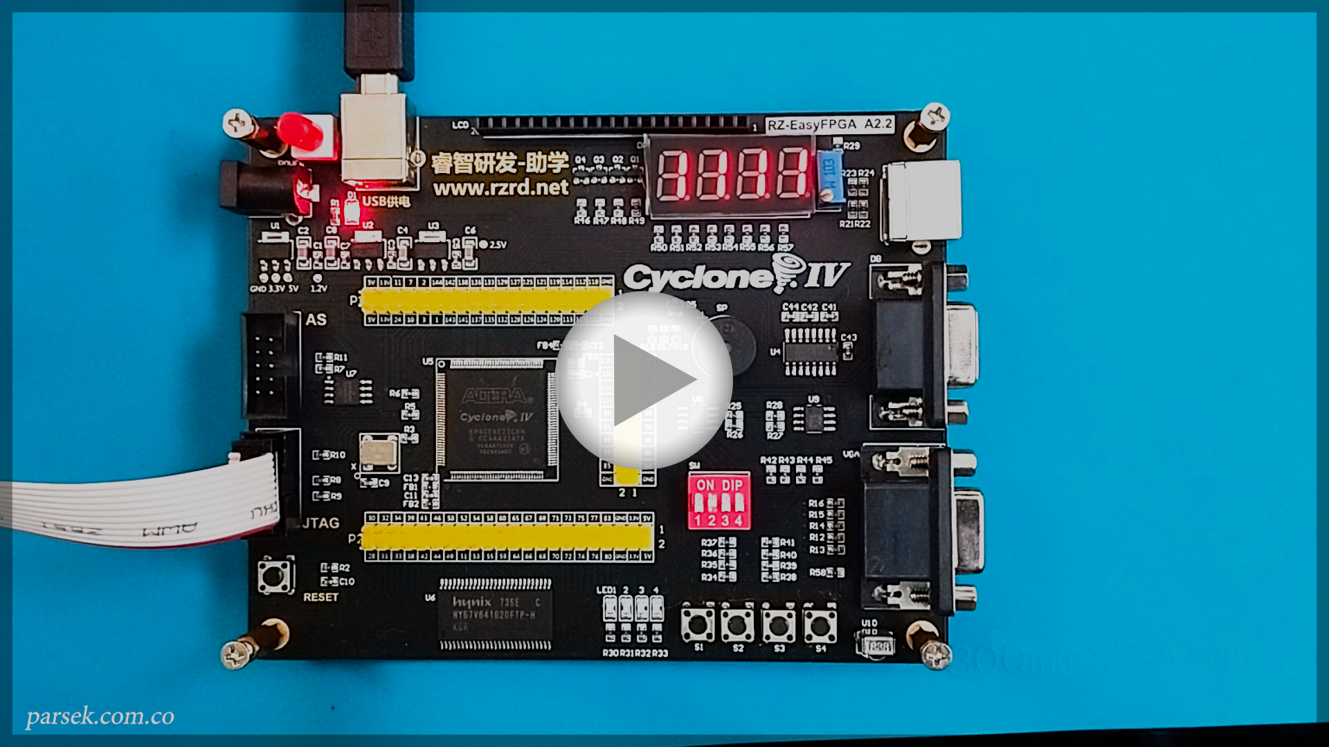 Video FPGA Cyclone IV - Display 4 digitos