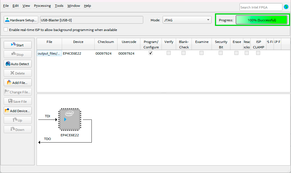 Quartus programmer windows 100